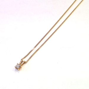 K18ダイヤモンド付きネックレス