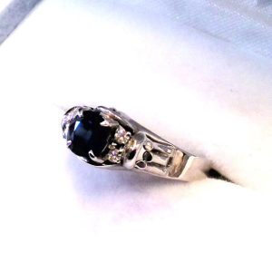 Pt900 サファイアリング