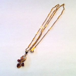 K18 ガーネットネックレス
