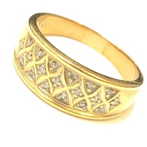 K18 メレダイヤ リング