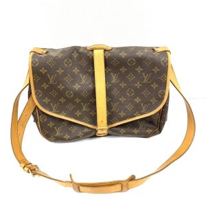 ルイヴィトン LV ソミュール35 GM モノグラム ショルダーバッグ