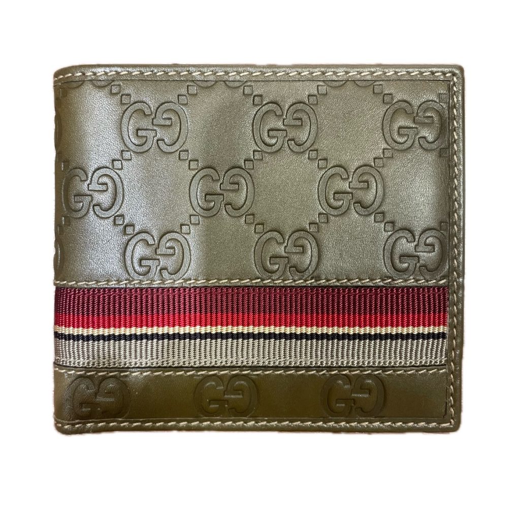 美品】GUCCI グッチ 折り財布 シェリーライン GGシマ オールドグッチ 