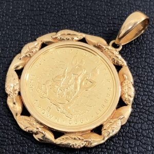 クラウン金貨トップ / K18フレーム
