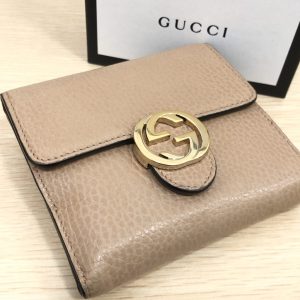 グッチ / インターロッキング Wホック 二つ折り財布