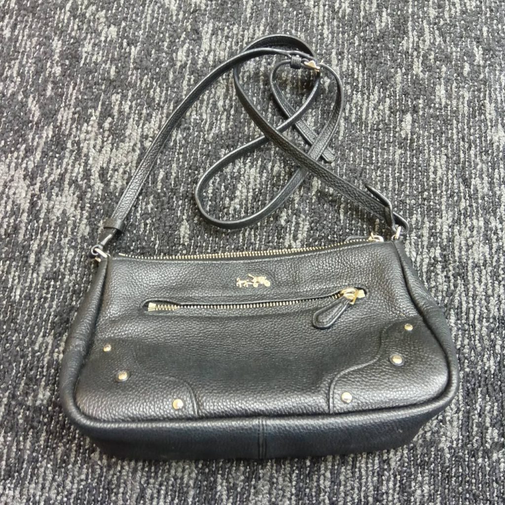 COACH コーチ 2way ショルダーバッグ レザー ブラック　G1592