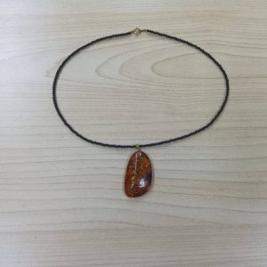 K18 琥珀ネックレス