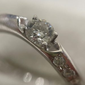 Pt900ダイヤモンド付きリング| 龍ケ崎市姫宮