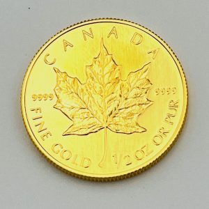 24金(K24)メイプルリーフ 金貨|前橋市富士見町