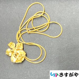 K18 750 金 ゴールド ブローチ ネックレス アクセサリー