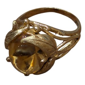 K18/18金 シトリンリング