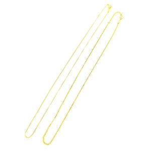 K18 ネックレス 18金 石なし 2本まとめ