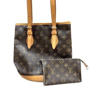 ルイ・ヴィトン LOUIS VUITTON プチ・バケット ポーチ付き モノグラム ハンドバッグ