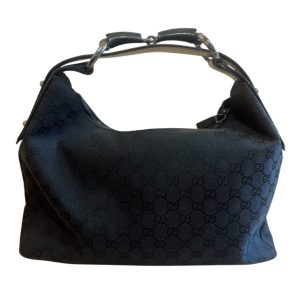 GUCCI グッチ GGキャンバス レザー レディース ホースビット ワンショルダー ショルダーバッグ