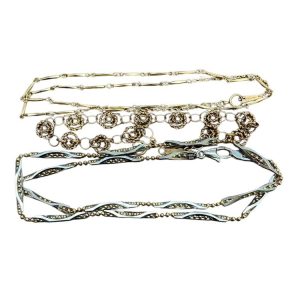 【K18ネックレス・ブレスレット】【 K18Pt850コンビ ネックレス】