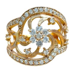 K18 18金 メレダイヤ0.5ct リング