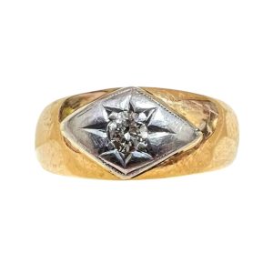 K18 18金 メレダイヤ リング