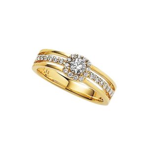 K18　18金　ダイヤリング