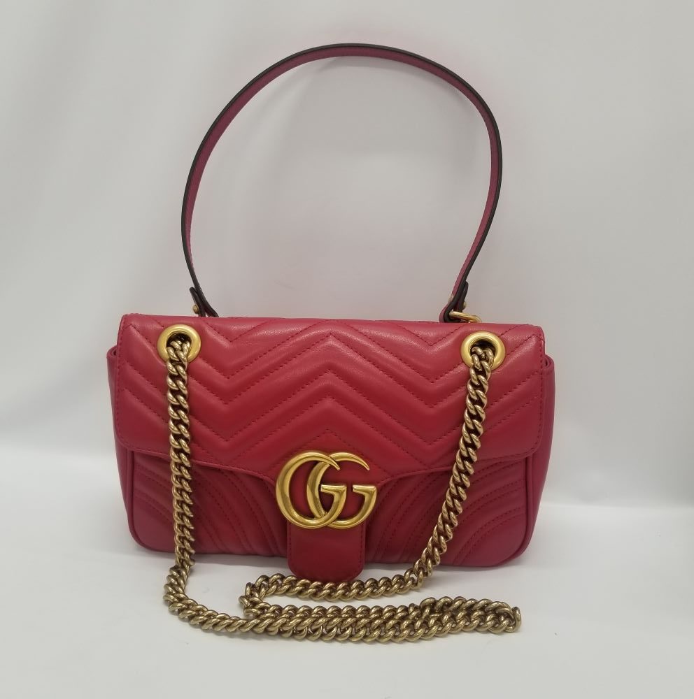 GUCCI グッチ GGマーモント ベルベット チェーンショルダーバッグ 443497