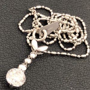 Pt850ネックレス ダイヤ