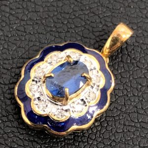 K18トップ サファイア ダイヤ