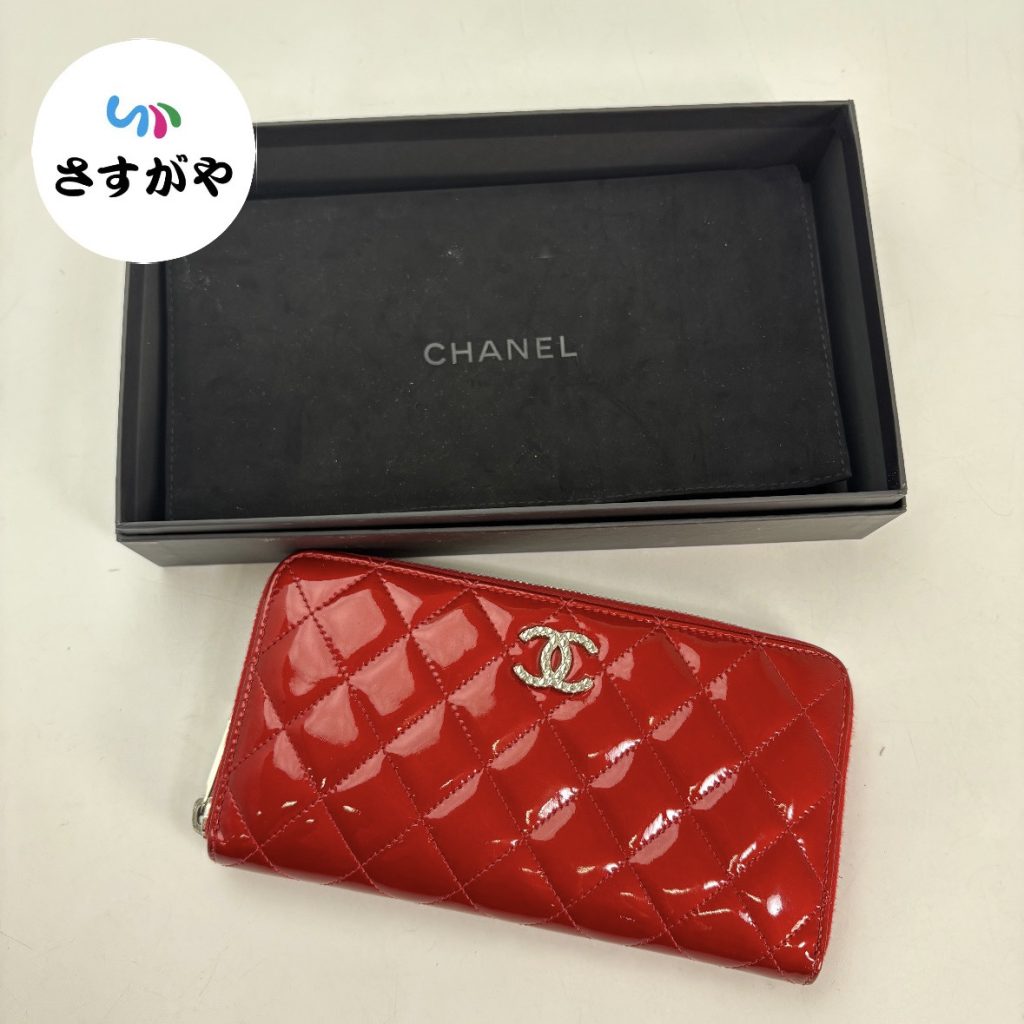 CHANEL マトラッセ ラウンドファスナー 財布