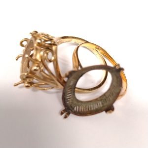 K18　石の外れたリング　まとめ　18金　750