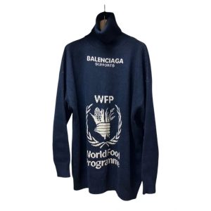 バレンシアガ×WFP タートルネック ニットセーター
