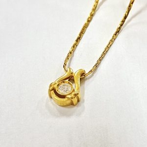 K24 24金 ダイヤモンド ネックレス