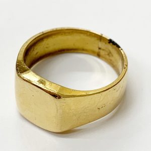 K18 18金 リング アクセサリー 印台リング