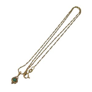 K18 ネックレス 18金 石あり