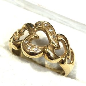 K18 メレダイヤリング