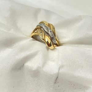 K18/Pt900 コンビリング