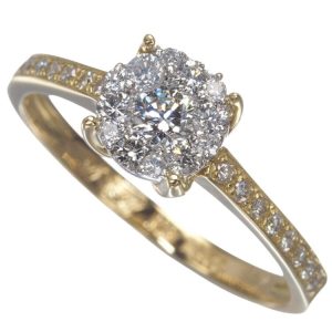 K18 18金 リング 石あり