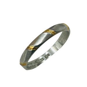 Pt900 K18 コンビリング