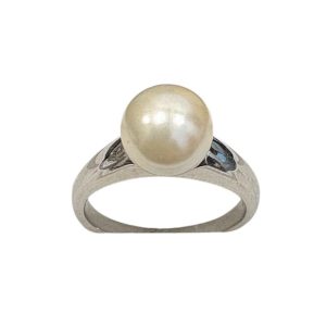 pt900　パール付きリング