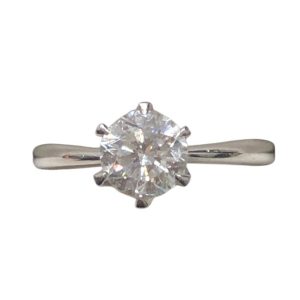Pt850 1.02ct ダイヤモンドリング