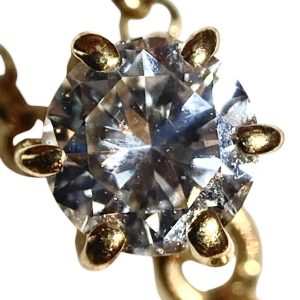K18 18金 ダイヤモンド ネックレストップ