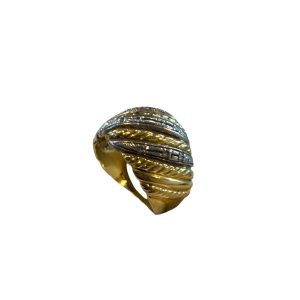 K18 Pt850 ダイヤモンド 0.35ct リング 18金 プラチナ850