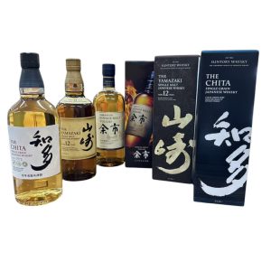 山崎 12年 余市 知多 ウイスキー 箱付き おまとめ