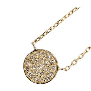 【K18】 ネックレス メレダイヤ0.2ct