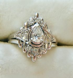 Pt900 メレダイヤ ダイヤモンド リング 指輪