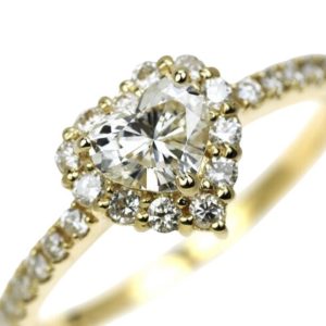 K18 18金 リング 石あり ダイヤモンド