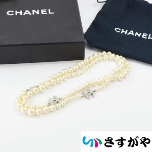 CHANEL シャネル フェイクパール ロング ネックレス