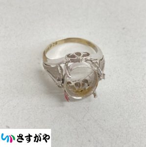 K14WG 石取れリング