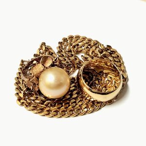 K18（18金）喜平ネックレス かまぼこリング パールリング | 前橋市六供町　