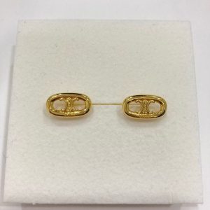 CELINE セリーヌ ブローチ ヴィンテージ クリップ ゴールド