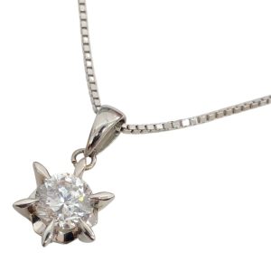 Pt850/Pt900ネックレス ダイヤ