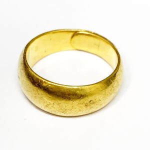 K24 純金 リング 石なし かまぼこリング