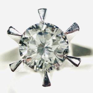 Pt800 ダイヤモンド付リング