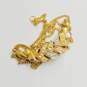 K18/Pt900（18金/プラチナ900）トップ付きネックレス